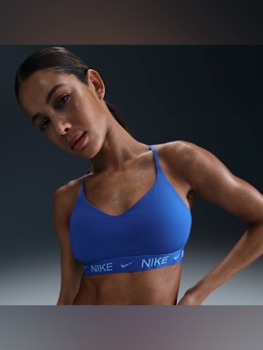 Nike Indy Light Support Sports Bra - Hyper Royal/University Blue